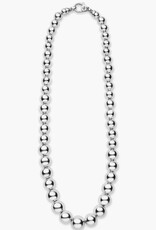 LAGOS Caviar Bubbly Silver Graduated Bead Necklace