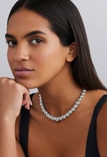 LAGOS Caviar Bubbly Silver Graduated Bead Necklace