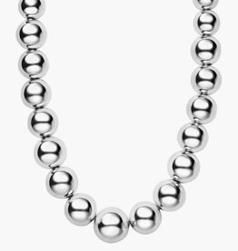 LAGOS Caviar Bubbly Silver Graduated Bead Necklace