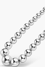 LAGOS Caviar Bubbly Silver Graduated Bead Necklace