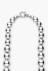 LAGOS Caviar Bubbly Silver Graduated Bead Necklace