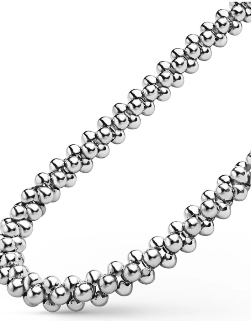 LAGOS Caviar Bubbly Silver Beaded Necklace