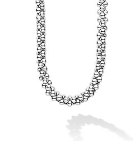LAGOS Caviar Bubbly Silver Beaded Necklace