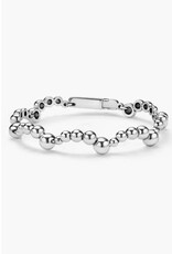 LAGOS Caviar Bubbly Silver Beaded Scalloped Bracelet