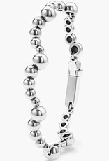 LAGOS Caviar Bubbly Silver Beaded Scalloped Bracelet