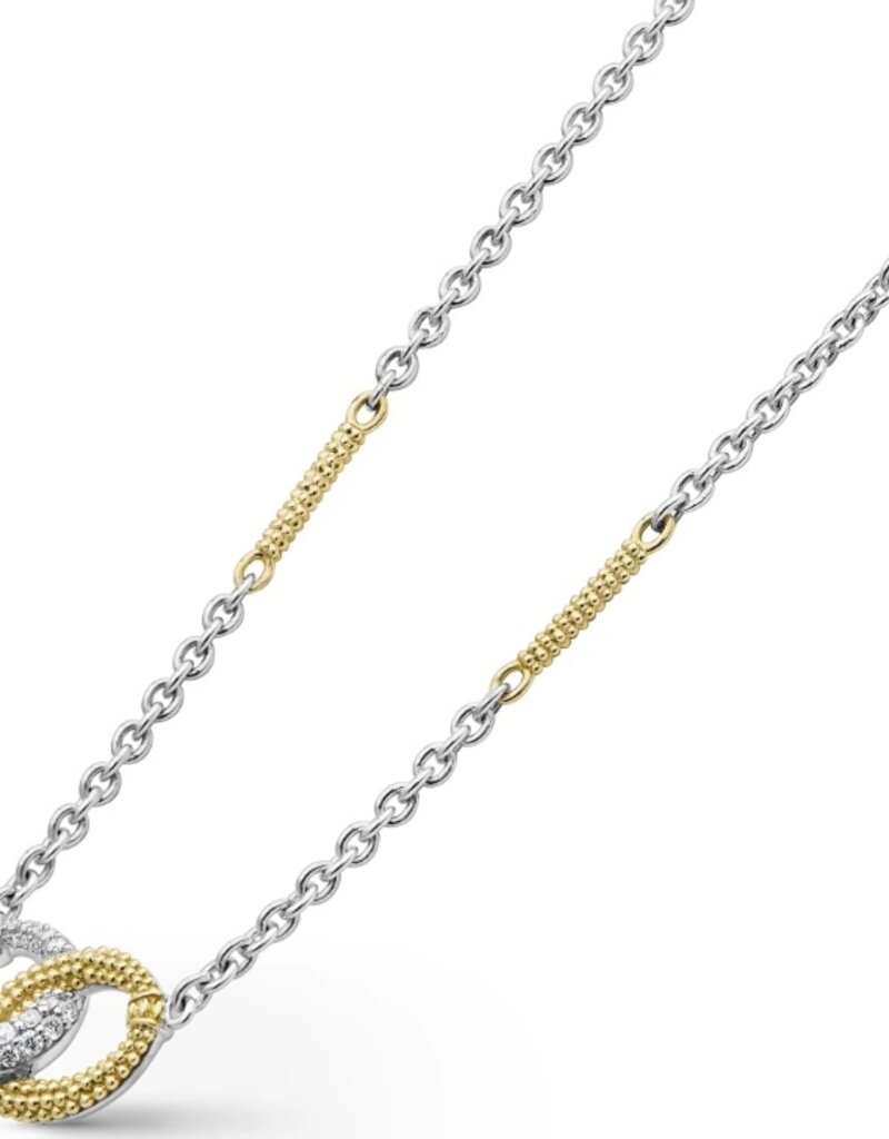 LAGOS Caviar Lux 12mm Diamond Necklace