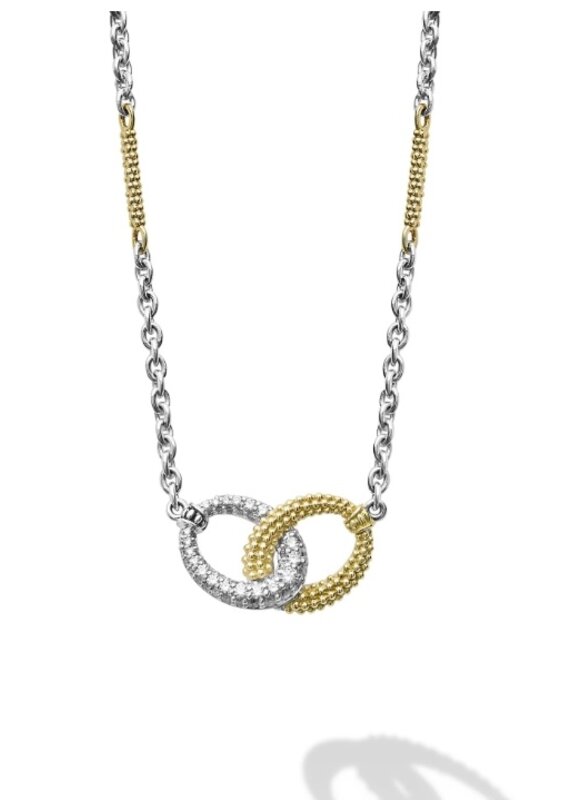 LAGOS Caviar Lux 12mm Diamond Necklace