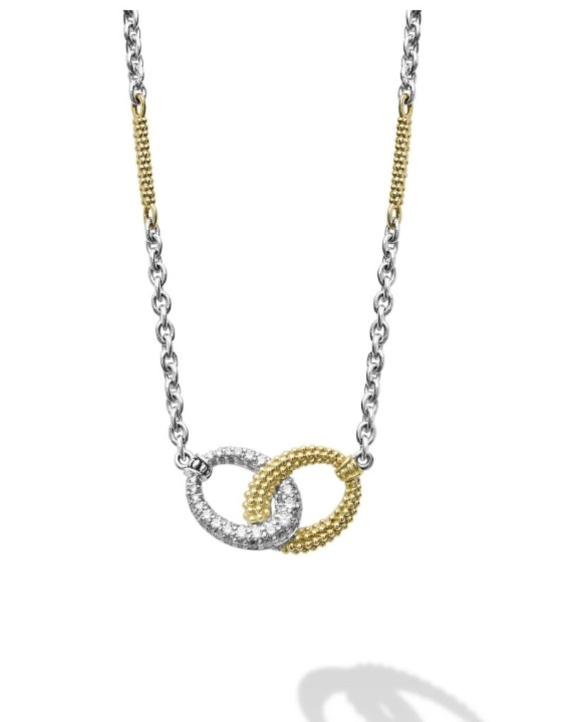 LAGOS Caviar Lux 12mm Diamond Necklace