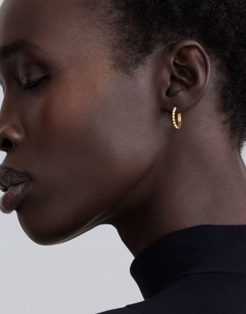 LAGOS Caviar Gold 18K Gold Caviar Huggie Earrings