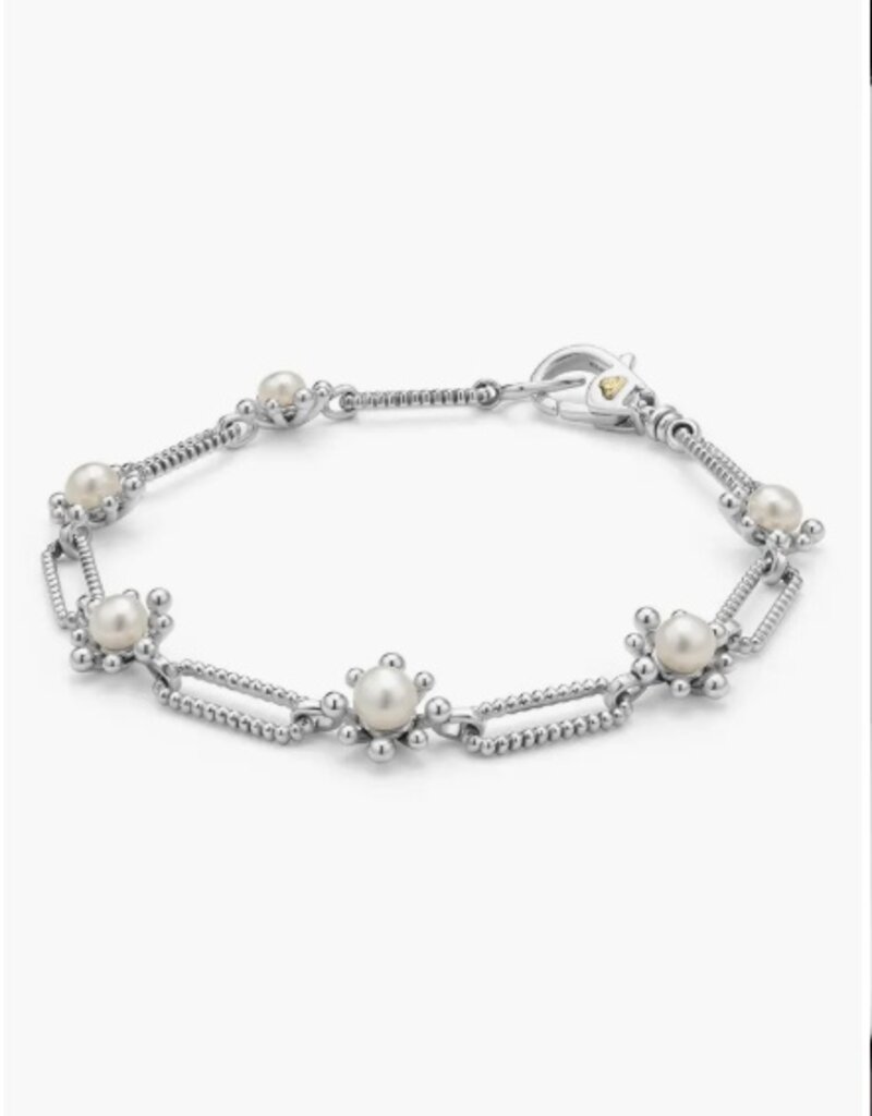 LAGOS Luna Fleur Pearl Link Bracelet
