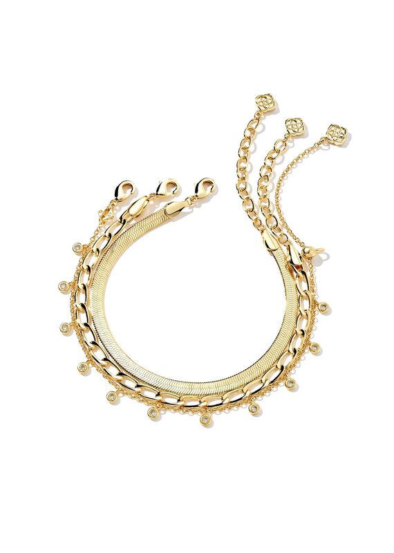KENDRA SCOTT Kassie Set of 3 Chain Bracelets