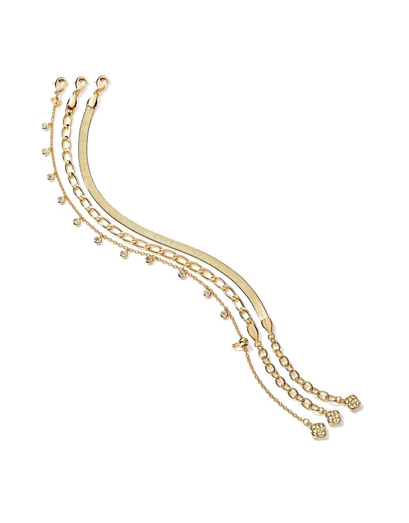 KENDRA SCOTT Kassie Set of 3 Chain Bracelets