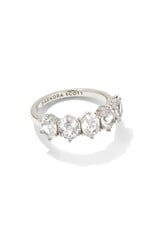 KENDRA SCOTT Cailin Crystal Band Ring in Silver