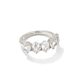 KENDRA SCOTT Cailin Crystal Band Ring in Silver
