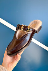 J.HOFFMAN'S Harlah Plush Flats- Chocolate