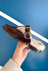 J.HOFFMAN'S Harlah Plush Flats- Chocolate