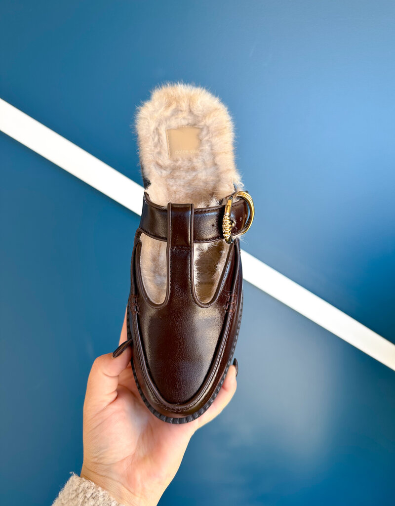 J.HOFFMAN'S Harlah Plush Flats- Chocolate