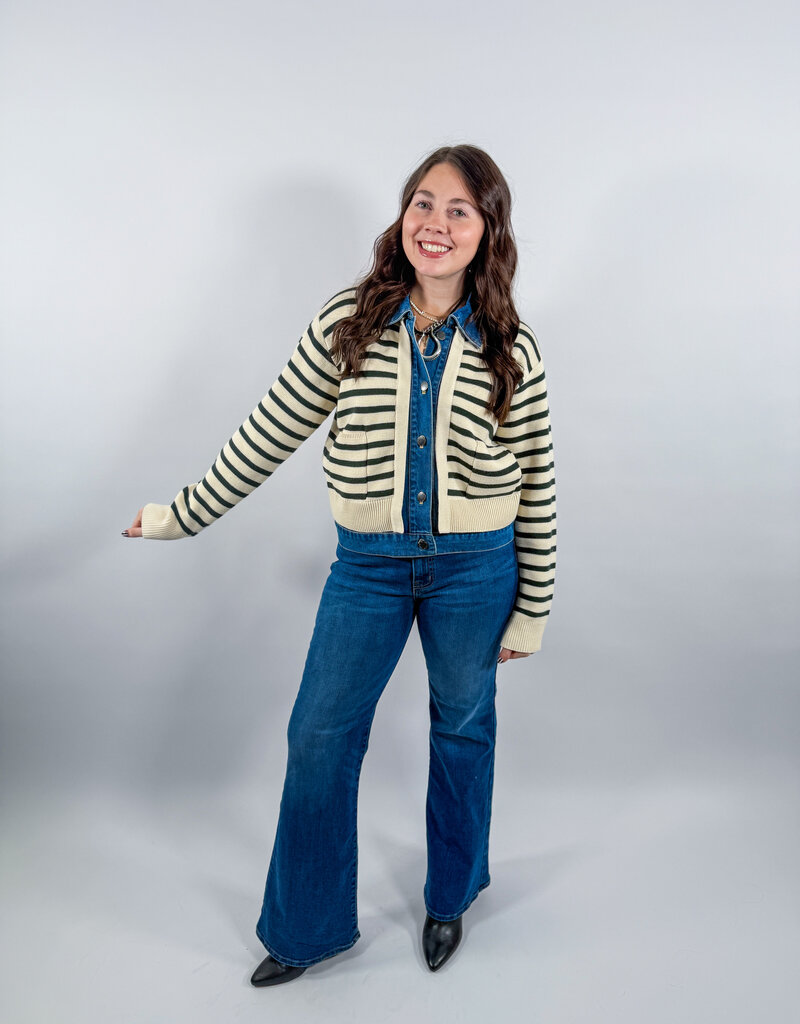 J.HOFFMAN'S Two Fold Sweater- Green