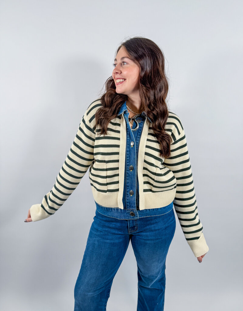 J.HOFFMAN'S Two Fold Sweater- Green