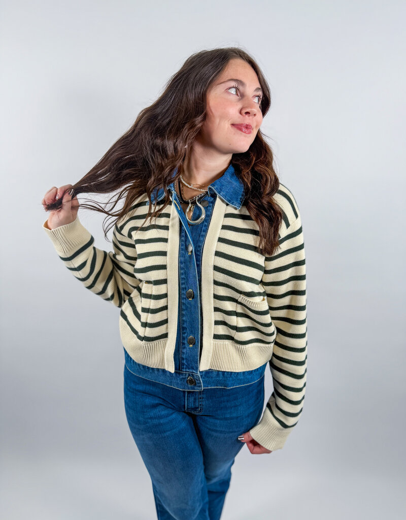 J.HOFFMAN'S Two Fold Sweater- Green