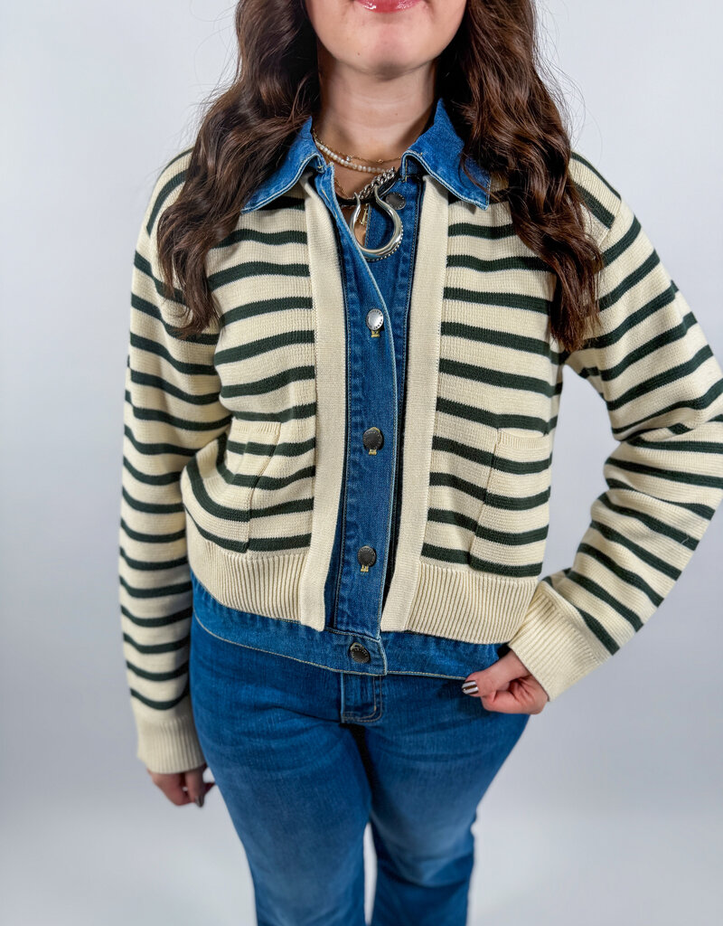 J.HOFFMAN'S Two Fold Sweater- Green