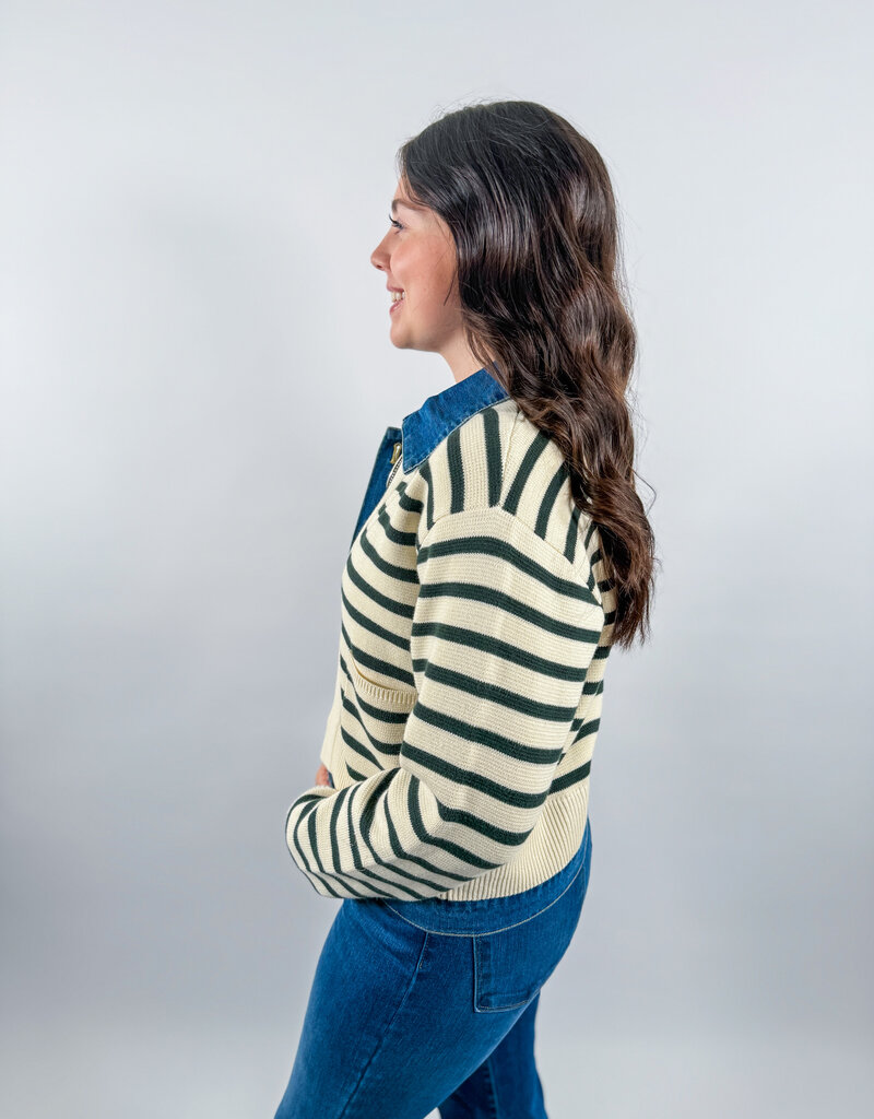 J.HOFFMAN'S Two Fold Sweater- Green
