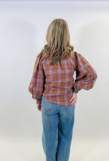 J.HOFFMAN'S Camille Top- Hazelnut Checks