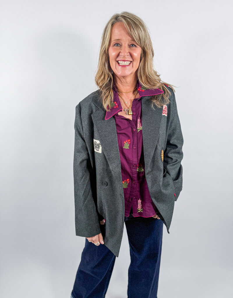 J.HOFFMAN'S Alora Blazer- Anthacite