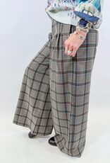 J.HOFFMAN'S Super Culotte Twill Pants- William Checks