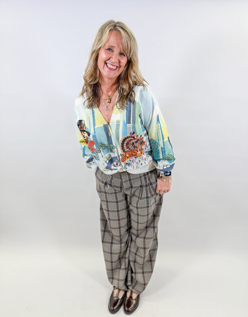 J.HOFFMAN'S Super Culotte Twill Pants- William Checks