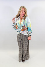 J.HOFFMAN'S Super Culotte Twill Pants- William Checks