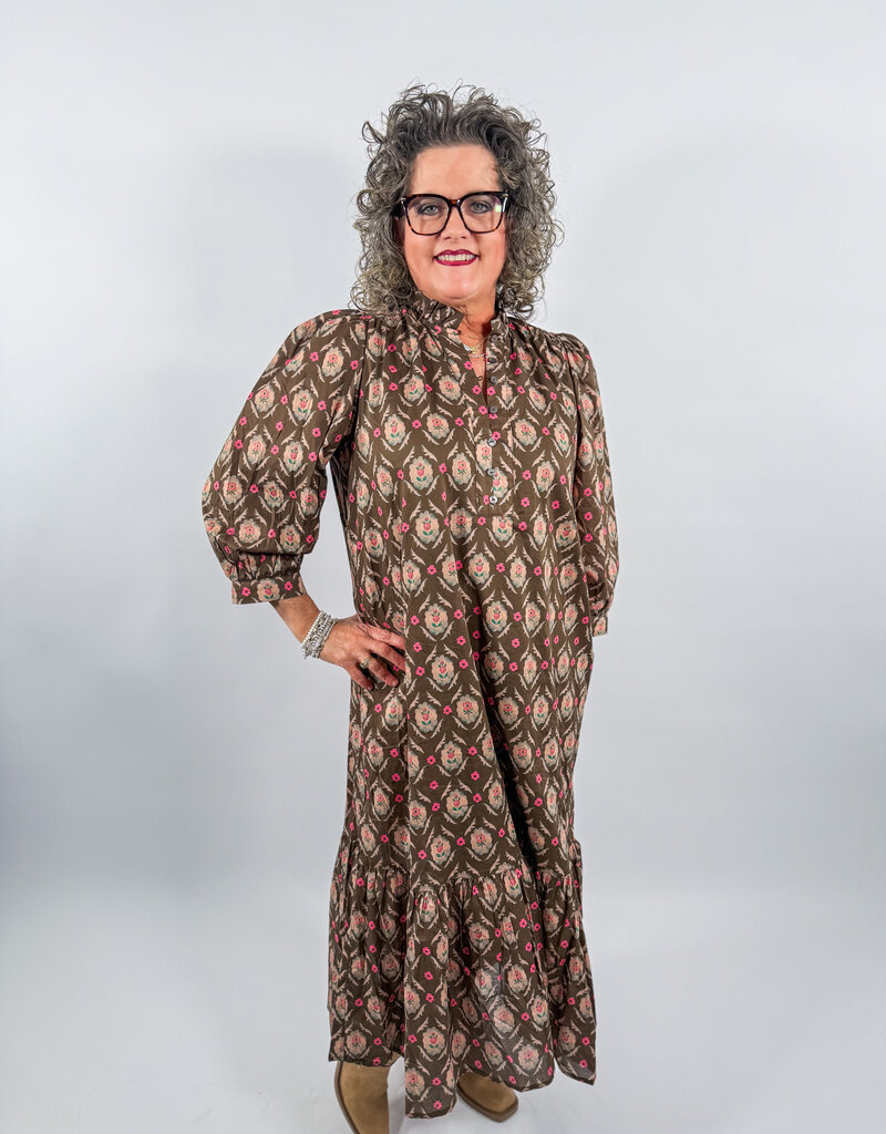 J.HOFFMAN'S Halden Dress- Brown