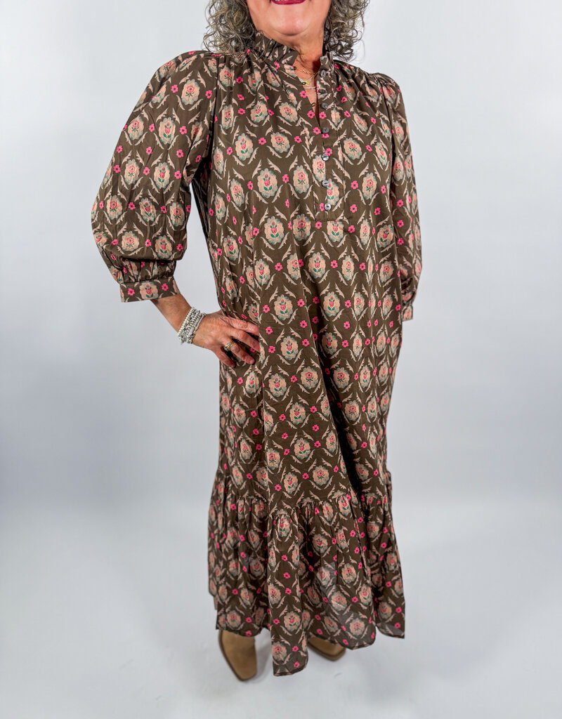 J.HOFFMAN'S Halden Dress- Brown