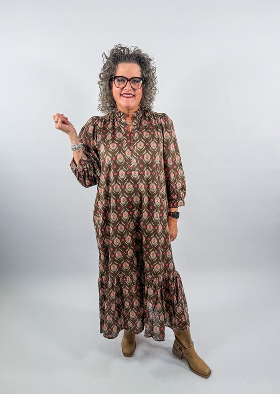 J.HOFFMAN'S Halden Dress- Brown