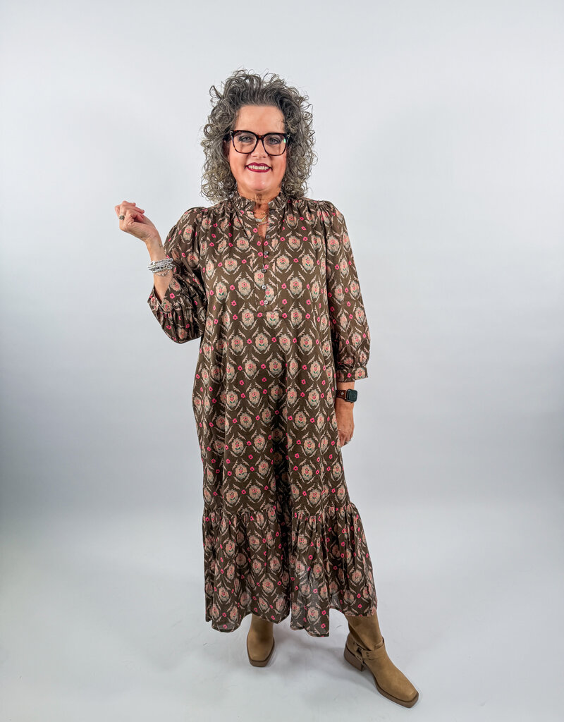 J.HOFFMAN'S Halden Dress- Brown