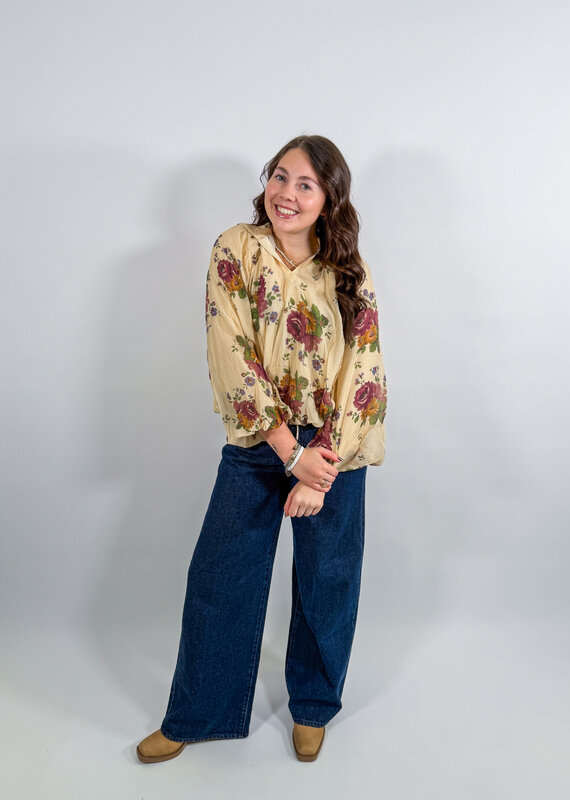 J.HOFFMAN'S Maris Top- Ecru