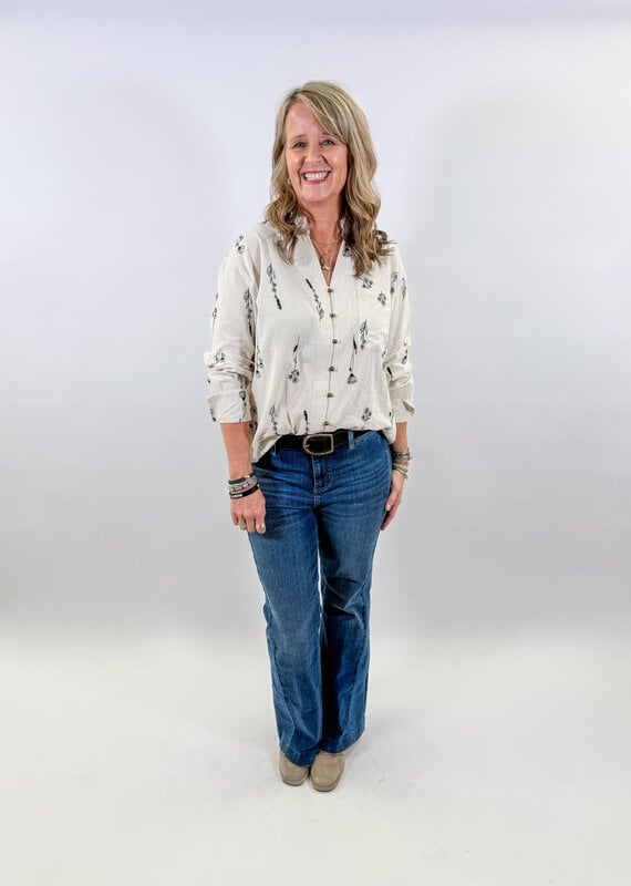 J.HOFFMAN'S Kairo Top- Cream