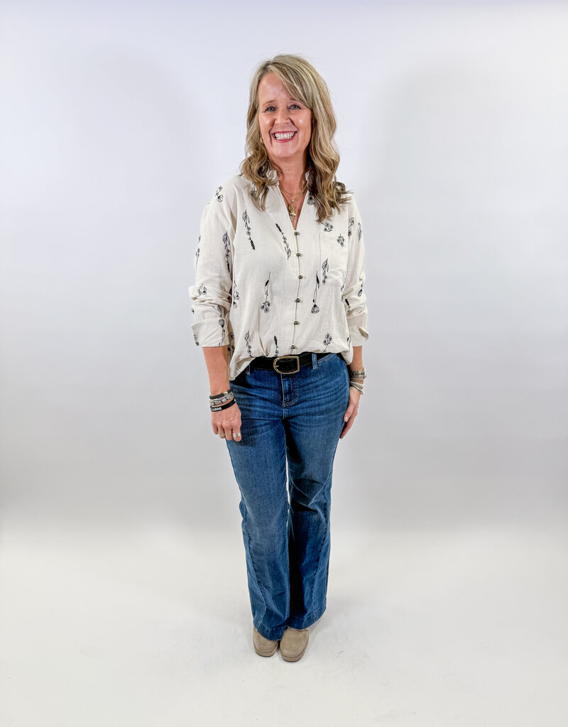 J.HOFFMAN'S Kairo Top- Cream