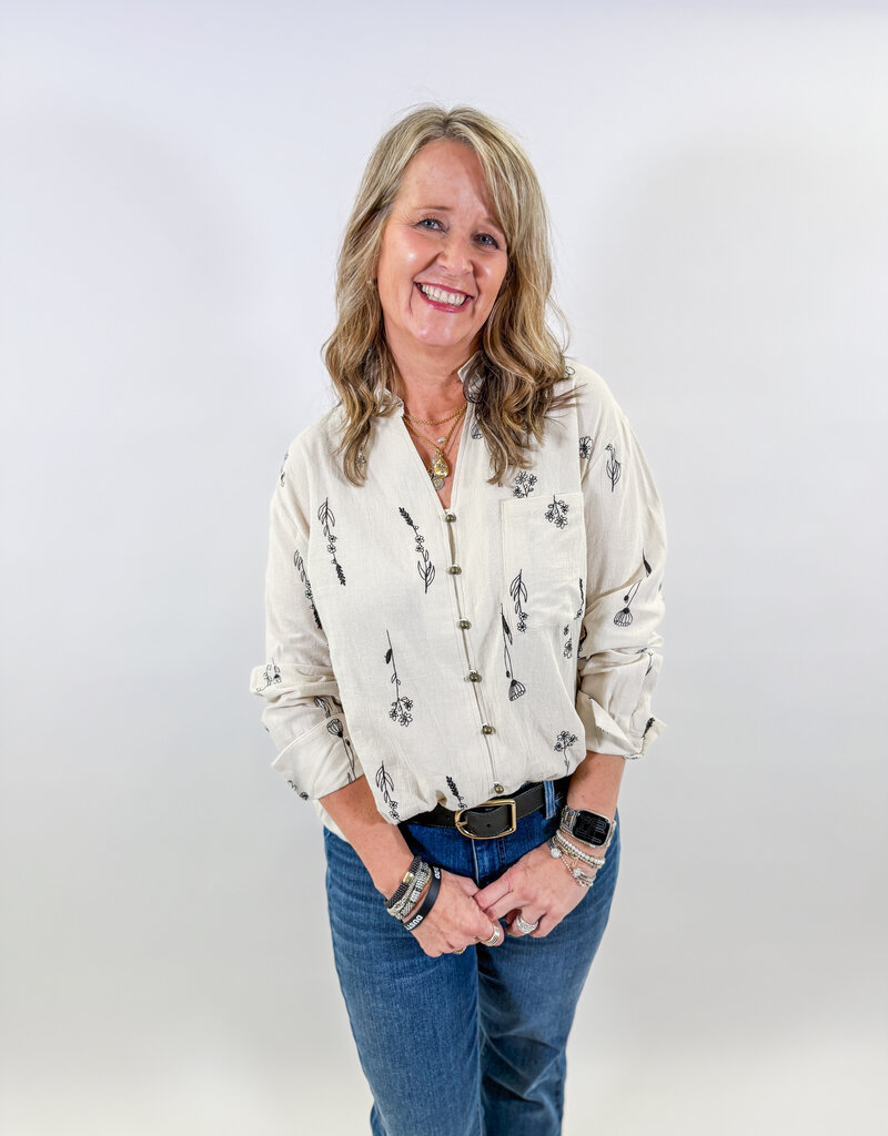 J.HOFFMAN'S Kairo Top- Cream