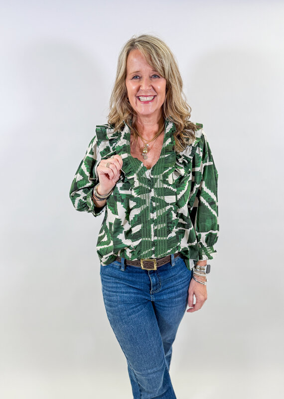 J.HOFFMAN'S Opal Top- Olive