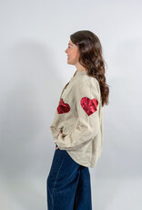 J.HOFFMAN'S Cupid Top- Metallic Hearts