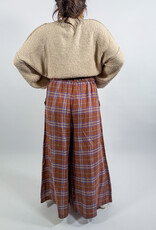 J.HOFFMAN'S Sabi Pant- Hazelnut Checks