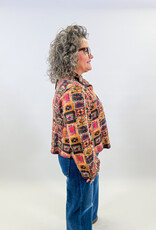 J.HOFFMAN'S Terry Popover Top- Plum