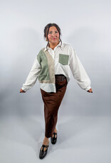 J.HOFFMAN'S Etta Khaki Top