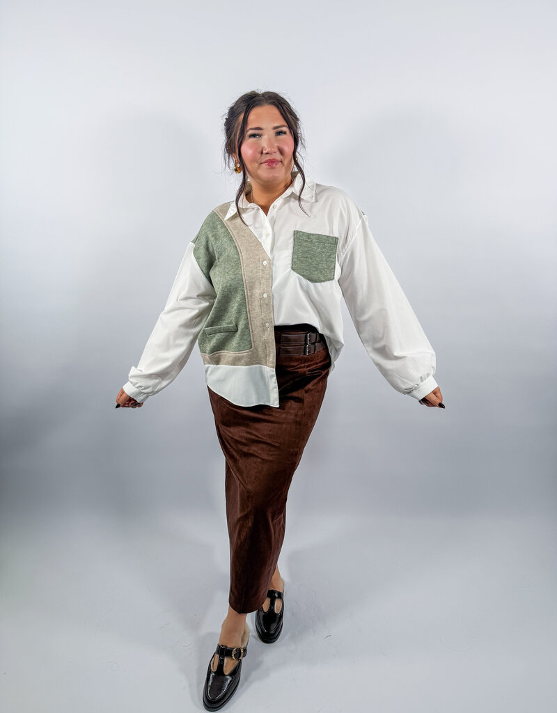 J.HOFFMAN'S Etta Khaki Top