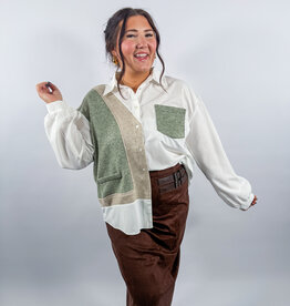 J.HOFFMAN'S Etta Khaki Top