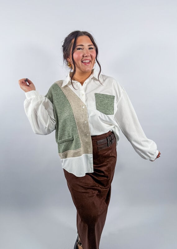 J.HOFFMAN'S Etta Khaki Top