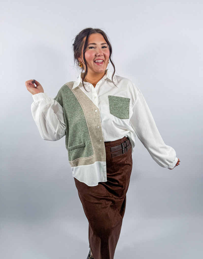 J.HOFFMAN'S Etta Khaki Top