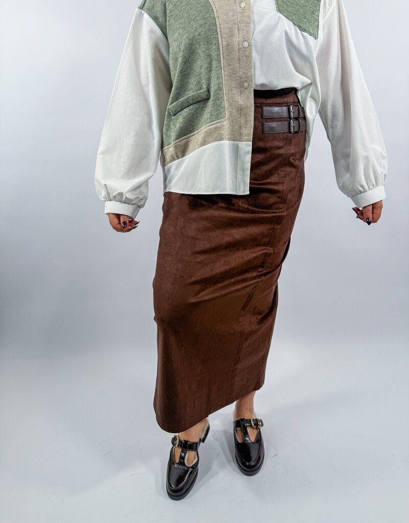 J.HOFFMAN'S Thalen Skirt- Brown