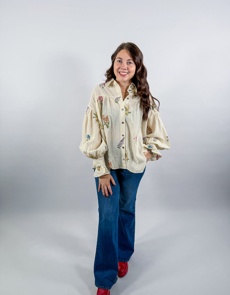 J.HOFFMAN'S Fenn Top= Ecru